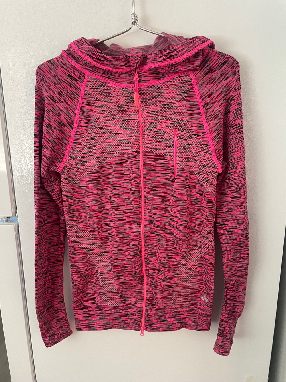 Soho Sport Pink Space-Dyed Hooded Jacket